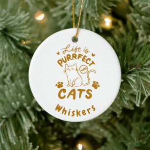 Cat Quote Pet Name Keramik Ornament