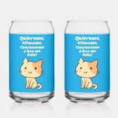 Cat quote quiereme mimame y hazme feliz dosenglas (Rückseite)