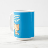 Cat quote quiereme mimame y hazme feliz kaffeetasse (Vorderseite Links)