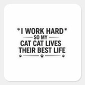 Cat Quote Sticker (Vorderseite)