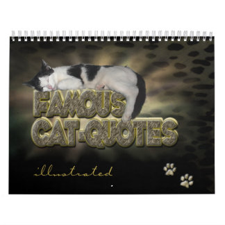 Cat Quotes 😽 Illustriert Calendar Kalender