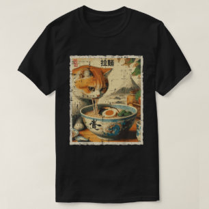 Cat Ra Noodle Japanisch Anime Kawaii Katzen T-Shirt