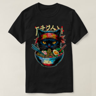Cat Ra Noodle Japanisch Anime Kawaii Katzen T-Shirt