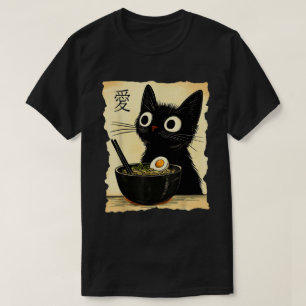 Cat Ra Ramen Noodles Japanisch Kawaii Anime T-Shirt
