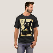 Cat Ra Ramen Noodles Japanisch Kawaii Anime T-Shirt (Vorne ganz)
