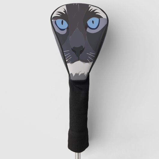 Cat Ragdoll Blue Eyes Kitty Golf Headcover (Vorderseite)