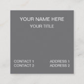 Cat Ragdoll Blue Eyes Kitty Quadratische Visitenkarte (Rückseite)