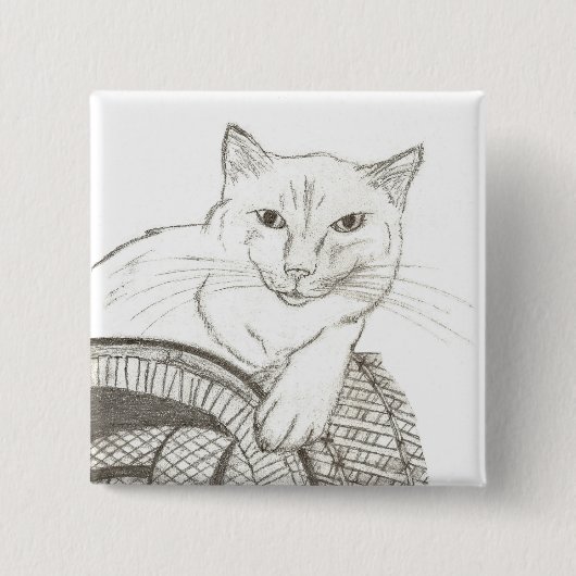 Cat Ragdoll Portrait Button (Vorderseite)