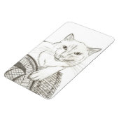Cat Ragdoll Portrait Flexible Magnet (Linke Seite)