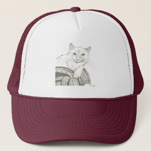 Cat Ragdoll Portrait Hat Truckerkappe