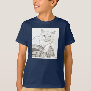 Cat Ragdoll Portrait Kinder Dunkler T - Shirt