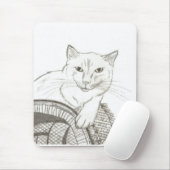Cat Ragdoll Portrait Mousepad (Mit Mouse)