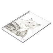 Cat Ragdoll Portrait-Notebook Notizblock (Linke Seite)