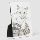 Cat Ragdoll Portrait Plaque Fotoplatte (Seite)