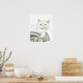 Cat Ragdoll Portrait Poster (Küche)