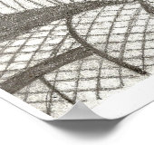 Cat Ragdoll Portrait Poster (Ecke)