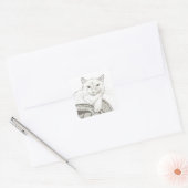 Cat Ragdoll Portrait Square Stickers - Set von 20 (Umschlag)