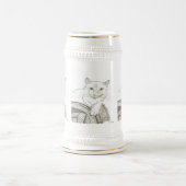 Cat Ragdoll Portrait Stein Bierglas (Mittel)