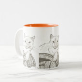Cat Ragdoll Portrait Tasse (Vorderseite Links)