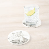 Cat Ragdoll Portrait Untersetzer (Seite)