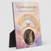 Cat Rainbow Bridge Memorial Plaque My Guardian Fotoplatte (Seite)