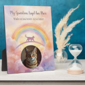 Cat Rainbow Bridge Memorial Plaque My Guardian Fotoplatte (Seite)