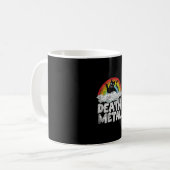 Cat Rainbow Heavy Metal Band Kids Goth Funny Death Kaffeetasse (Vorderseite Links)