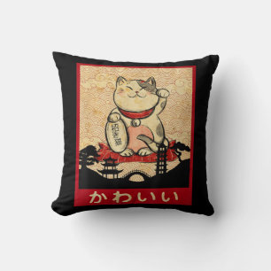 Cat Ramen Bowl Anime Japanisch Noodles Kawaii Neko Kissen