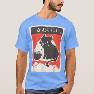 Cat Ramen Bowl Anime Japanisch Noodles Kawaii Neko T-Shirt