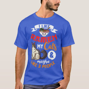 Cat Ramen Bowl Chicken Noodle Suppe Japanisch 171 T-Shirt