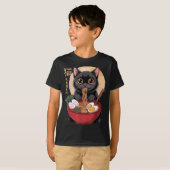 Cat Ramen Funny Graphic Tees Japanese Kawaii Cat A (Vorne ganz)