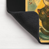 Cat Ramen Funny Japanese Anime Ufo Men Women Teen  Mousepad (Ecke)