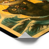 Cat Ramen Funny Japanese Anime Ufo Men Women Teen Poster (Ecke)