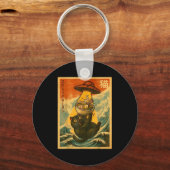 Cat Ramen Funny Japanese Anime Ufo Men Women Teen  Schlüsselanhänger (Vorderseite)