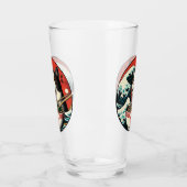 Cat Ramen Japanese Art Vintage Style Glas (Links)