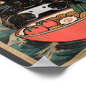 Cat Ramen Japanese Funny Graphic Kawaii Anime  Poster (Ecke)