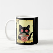 Cat Ramen Japanese Funny Graphic Tees Kawaii Anime Kaffeetasse (Links)