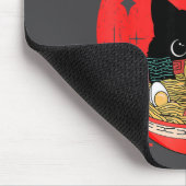 Cat Ramen Japanese Funny Graphic Tees Kawaii Cat A Mousepad (Ecke)