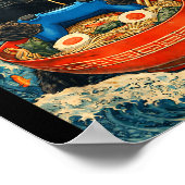 Cat Ramen Japanese Funny Graphic Tees Kawaii Cat A Poster (Ecke)