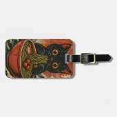 Cat Ramen Japanisch Funny Graphic Kawaii Cat Anime Gepäckanhänger (Vorderseite horizontal)