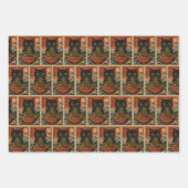 Cat Ramen Japanisch Funny Graphic Kawaii Cat Anime Geschenkpapier Set (Vorderseite)