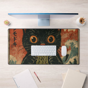 Cat Ramen Japanisch Funny Graphic Kawaii Cat Anime Schreibtischunterlage