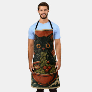 Cat Ramen Japanisch Funny Graphic Kawaii Cat Anime Schürze