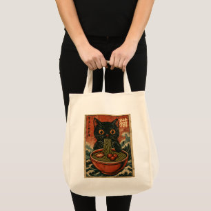 Cat Ramen Japanisch Funny Graphic Kawaii Cat Anime Tragetasche