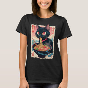 Cat Ramen Japanisch Funny Graphics Kawaii Cat A T-Shirt