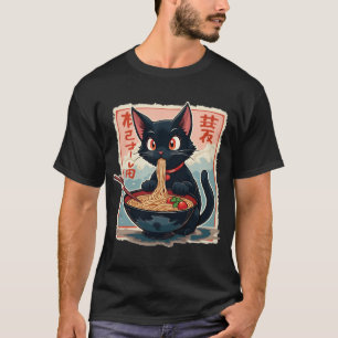 Cat Ramen Japanisch Funny Graphics Kawaii Cat A T-Shirt