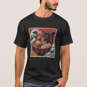 Cat Ramen Japanisch Funny Graphics Kawaii Cat A T-Shirt