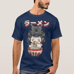 Cat Ramen Japanisch Kitty Kawaii Anime Neko Noodle T-Shirt