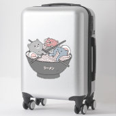 Cat Ramen Kawaii Aufkleber (Koffer)