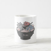 Cat Ramen Kawaii Kaffeetasse (Mittel)
